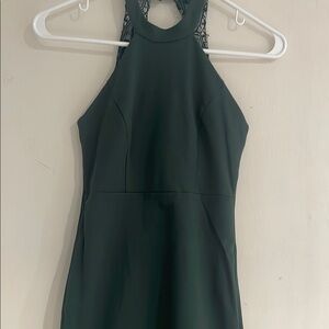 Lulu's Green Halter Sheath Cocktail Dress
